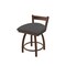 Holland Bar Stool Co 18" Low Back Swivel Vanity Stool, Bronze Finish, Canter Storm Seat 82118BZ004 - alternate 1
